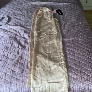 Satin pants to sale ! Never used from pretty little thing / death stock !
